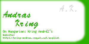 andras kring business card